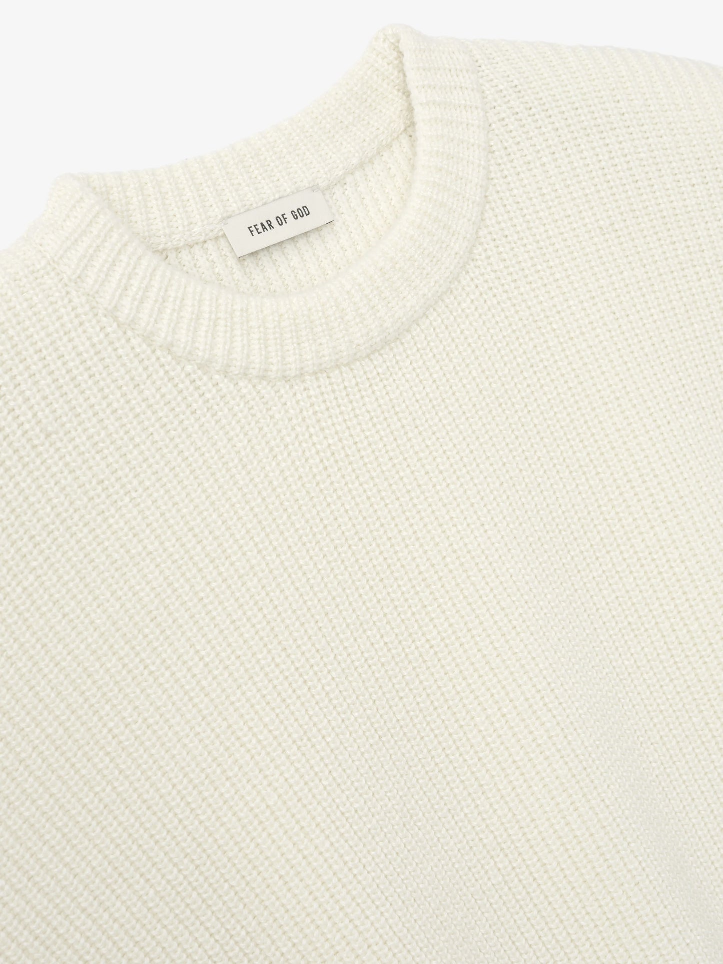 Fear of God Essentials Double Knit Linen Wool Cotton Crewneck Sweater