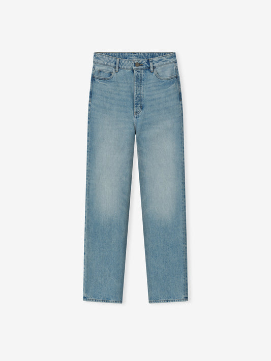 Fear of God Essentials Womens Denim Straight Leg Jeans