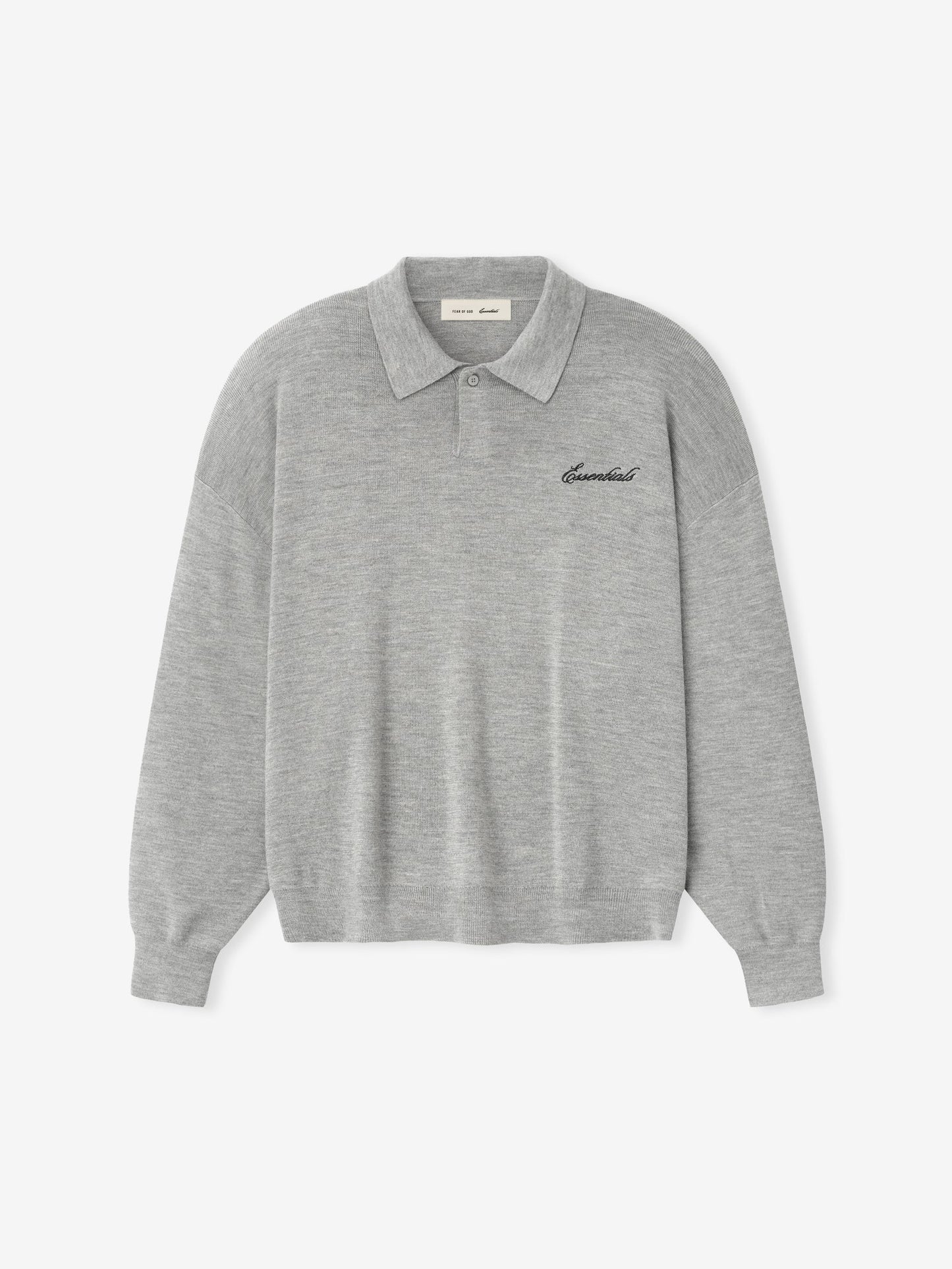 Fear of God Essentials Signature 3/4 Sleeve 90s Knit Polo
