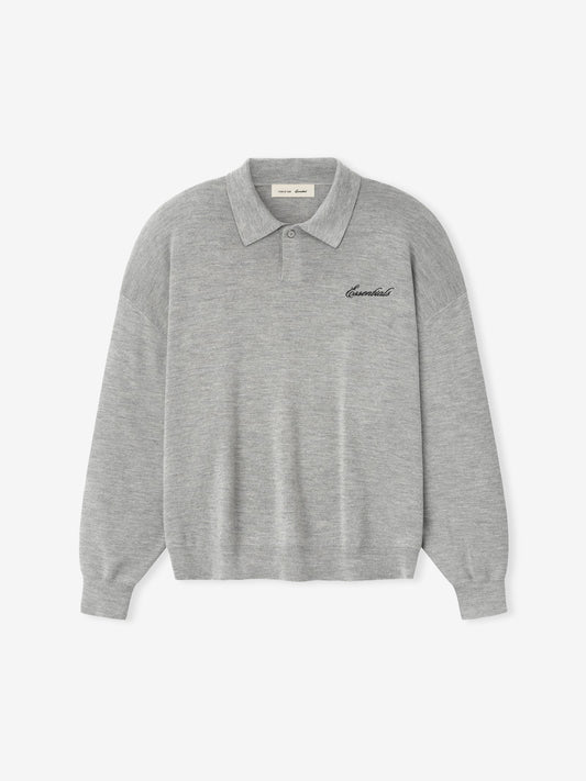 Fear of God Essentials Signature 3/4 Sleeve 90s Knit Polo