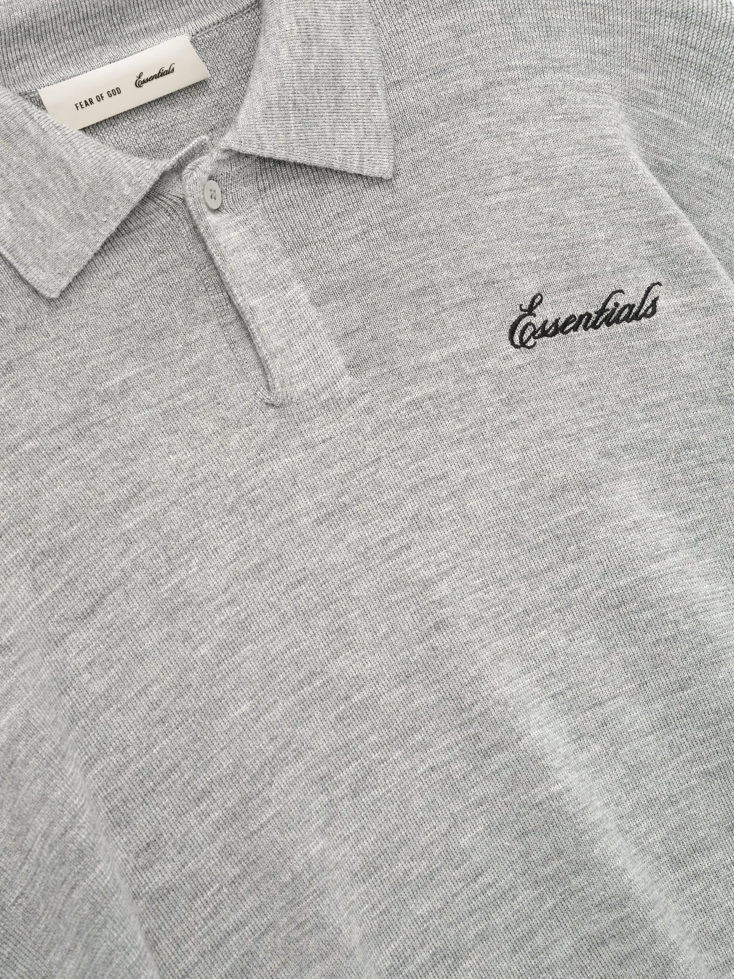 Fear of God Essentials Signature 3/4 Sleeve 90s Knit Polo