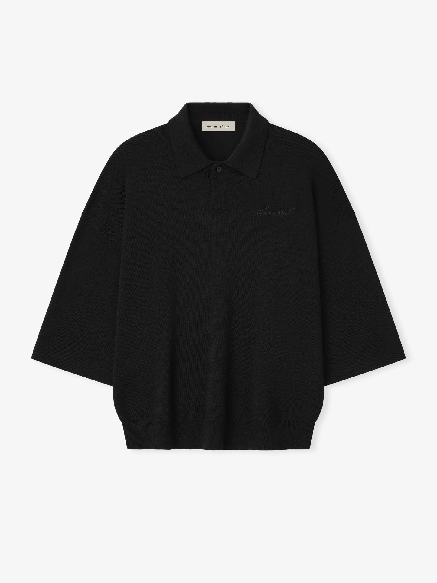 Fear of God Essentials Signature 3/4 Sleeve 90s Knit Polo