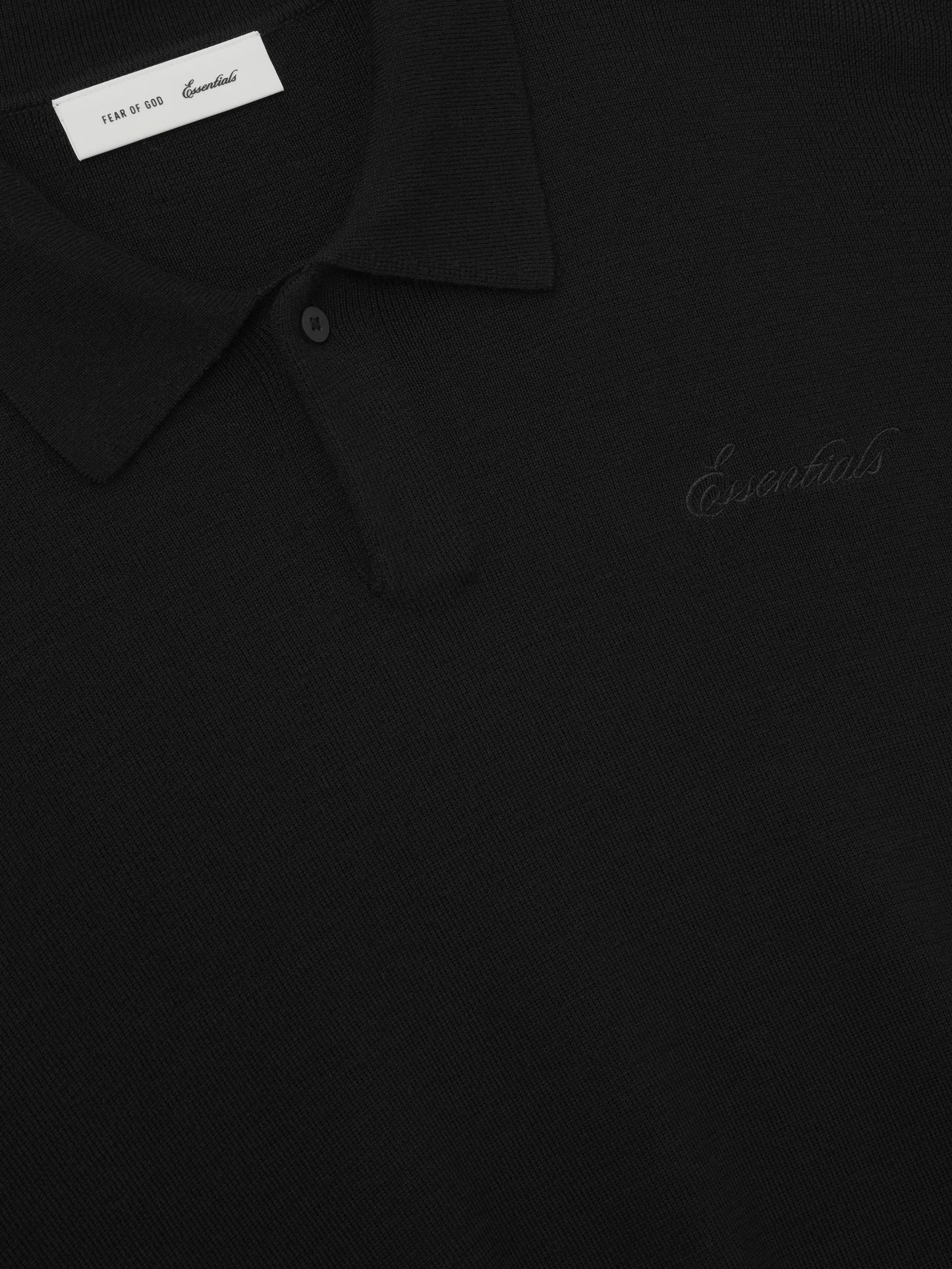 Fear of God Essentials Signature 3/4 Sleeve 90s Knit Polo