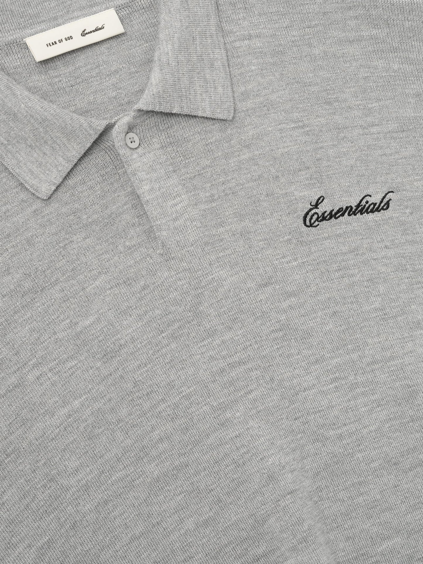 Fear of God Essentials Signature 3/4 Sleeve 90s Knit Polo