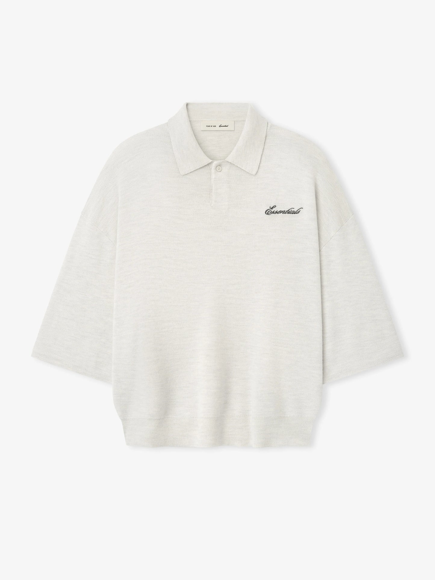 Fear of God Essentials Signature 3/4 Sleeve 90s Knit Polo