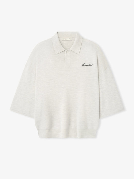 Fear of God Essentials Signature 3/4 Sleeve 90s Knit Polo