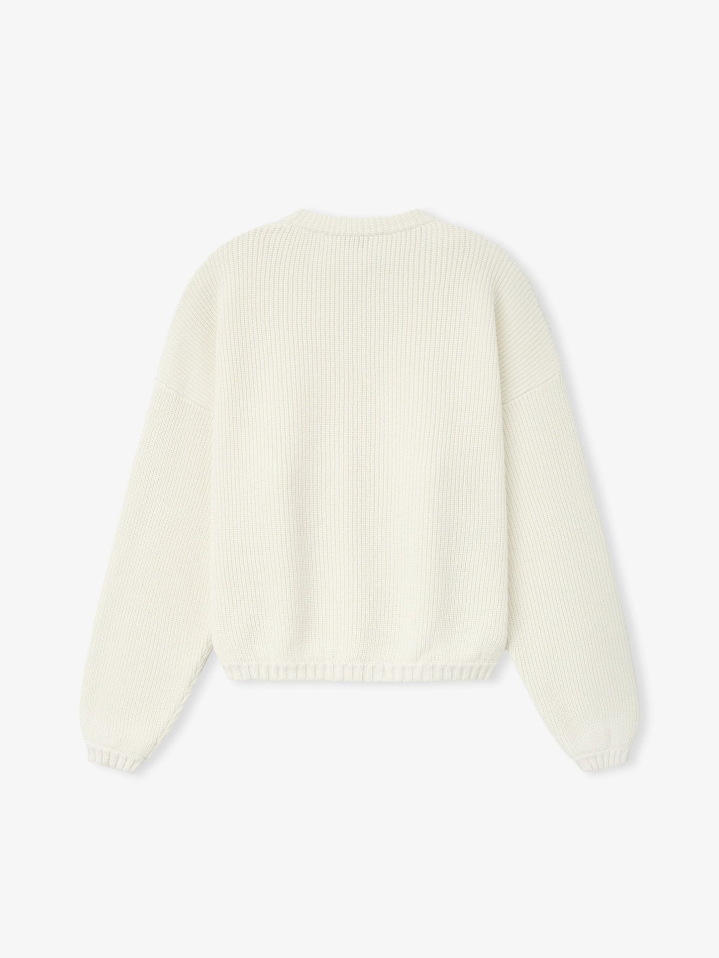 Fear of God Essentials Double Knit Linen Wool Cotton Crewneck Sweater
