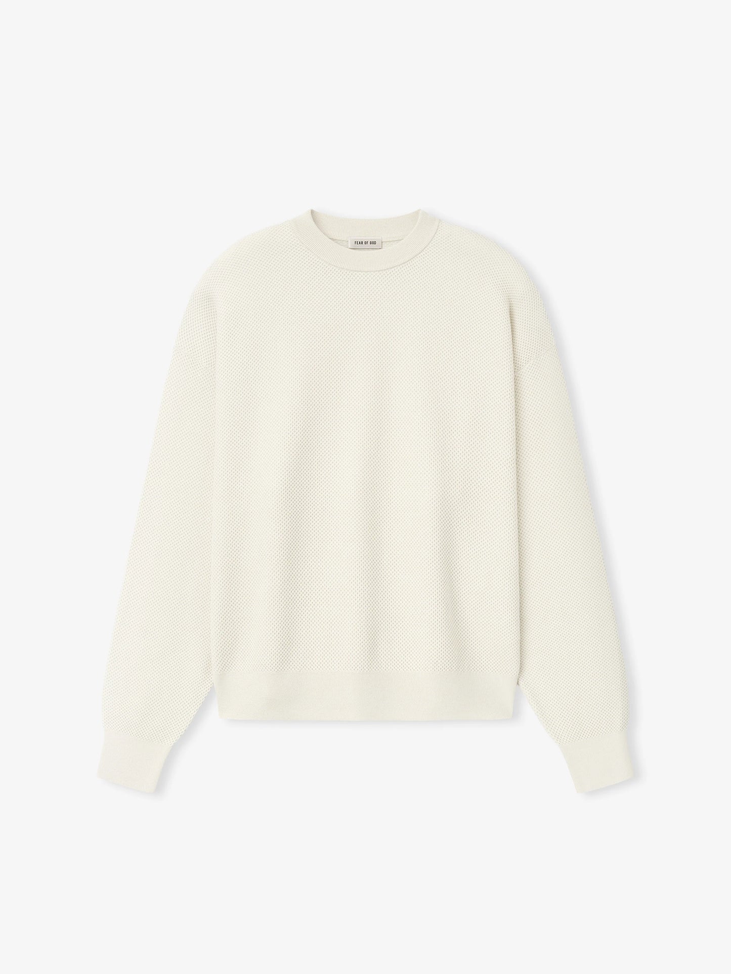 Fear of God Essentials Wool Cotton Sport Mesh Knit Sweater