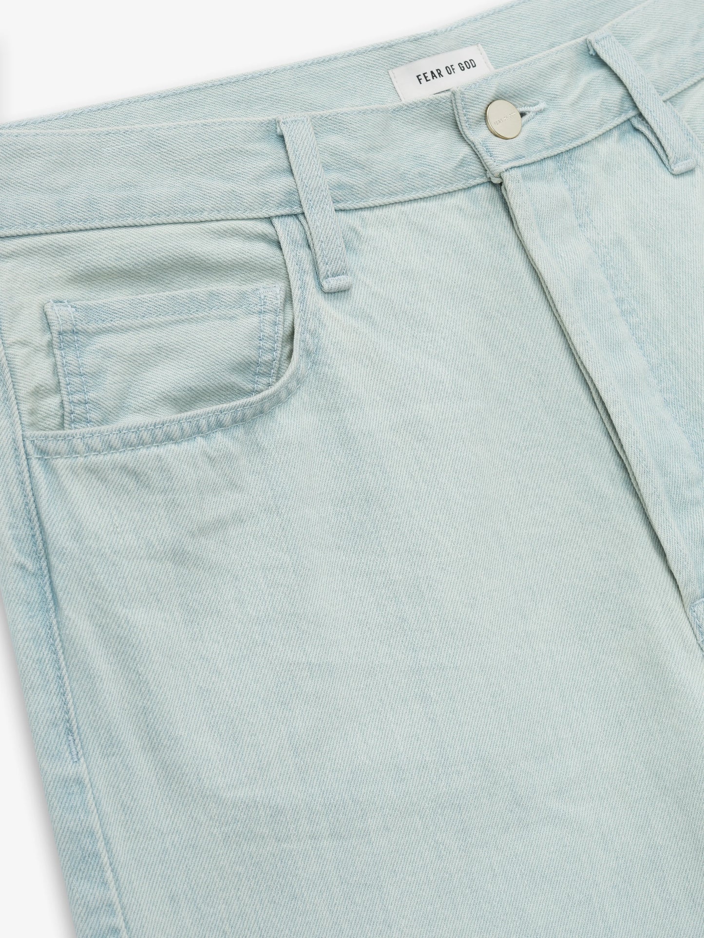 Fear of God Essentials Bleach Washed Denim Straight 5 Pocket