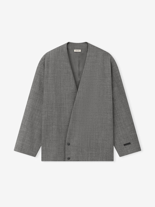 Fear of God Essentials Mouline Wool Relaxed Lapelless Jacket