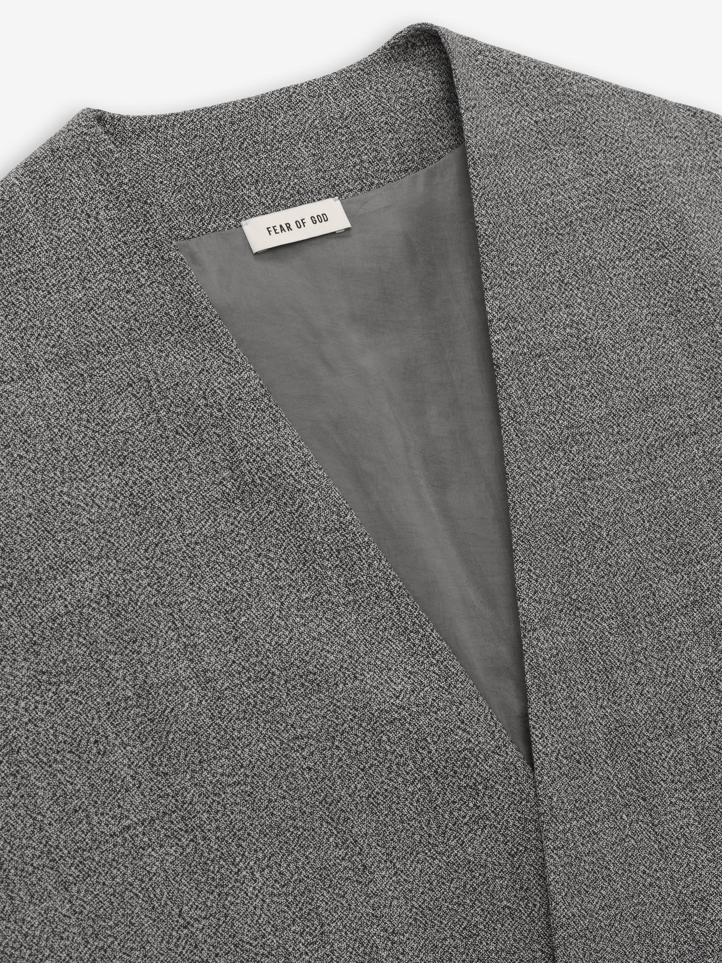 Fear of God Essentials Mouline Wool Relaxed Lapelless Jacket