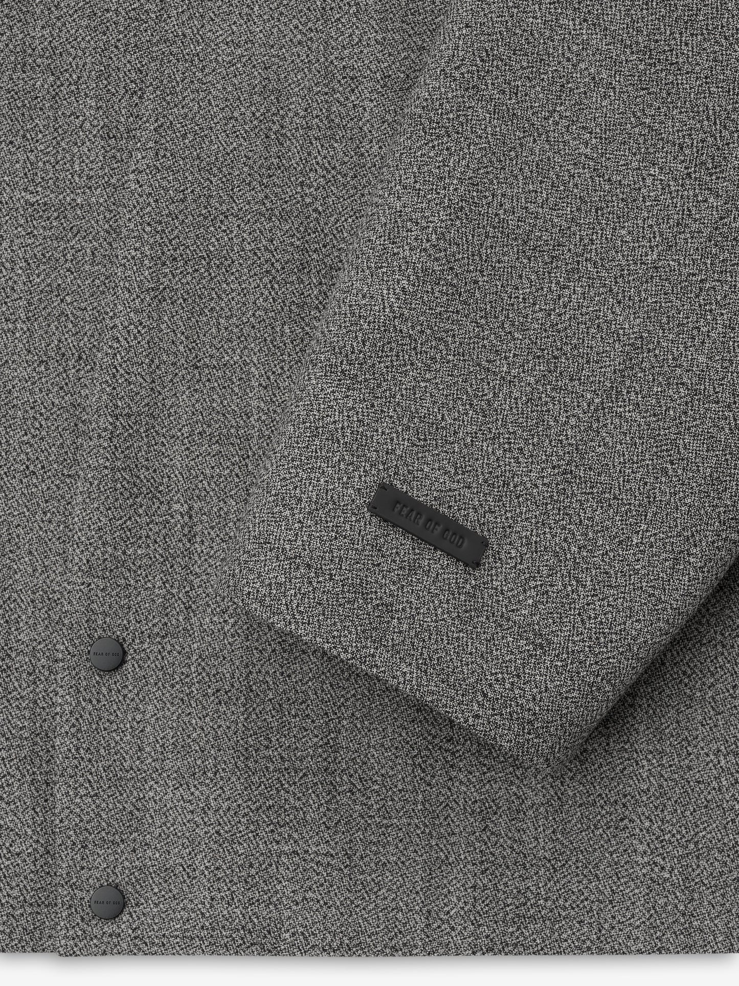 Fear of God Essentials Mouline Wool Relaxed Lapelless Jacket