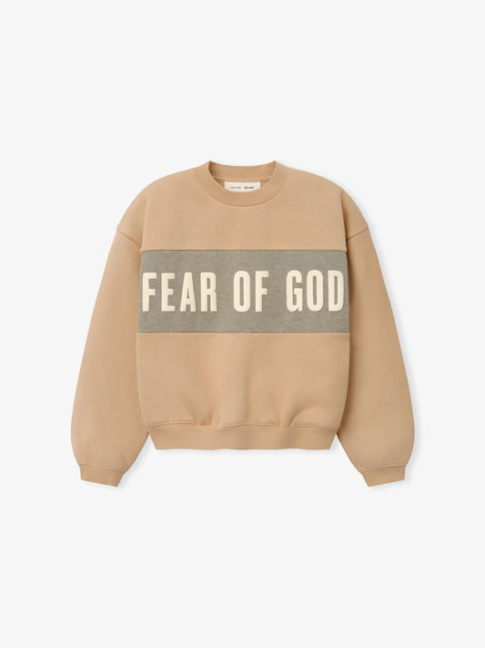 Fear of God Essentials Kids Cropped Relaxed Panelled Sweatshirt